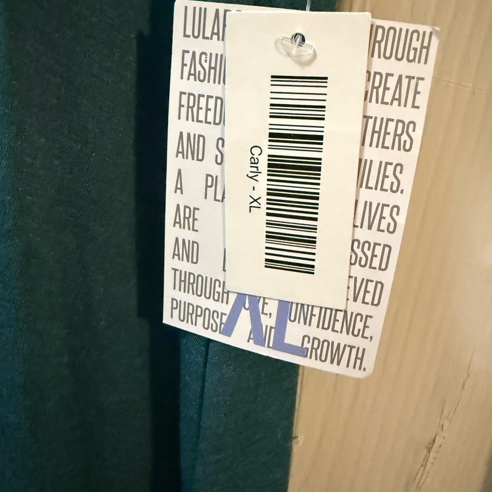 LuLaRoe Teal Carly Dress - Picture 2 of 4